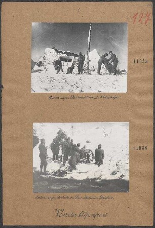 Österr.-ungar. Funkenstation im Hochgebirge