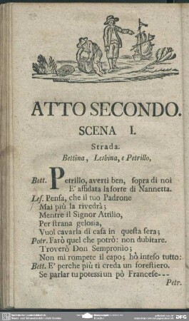 Atto secondo / Zweyte Abhandlung