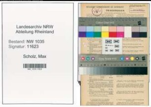 Entnazifizierung Max Scholz , geb. 18.10.1906 (Steiger)