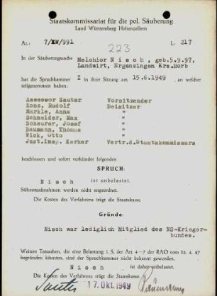 Nisch, Melchior