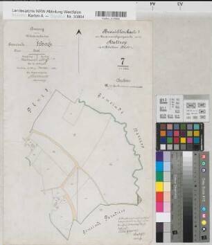Hattrop (Soest), Teilung Hattrop, Bl.4 Brouillonkarte Schwefe Flur 7
