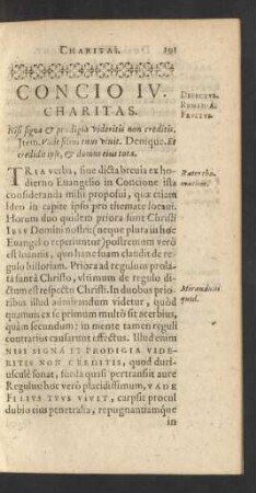 Concio IIV. Charitas.