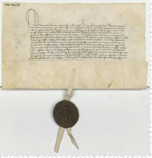 Dekan Hinricus und das Kapitel zu Verden verpflichten sich auf die von Papst Eugen verfügte Eingliederung des Archidiakonats von Modestorpe in die bischöfliche Tafel. [lat.]