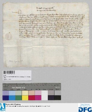 Landgraf Lewpolt von Leuchtenberg schreibt an die Stadt Nürnberg in Sachen eines Geleits für den von Schwannberg.