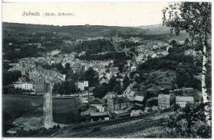 Sebnitz. Blick auf Sebnitz