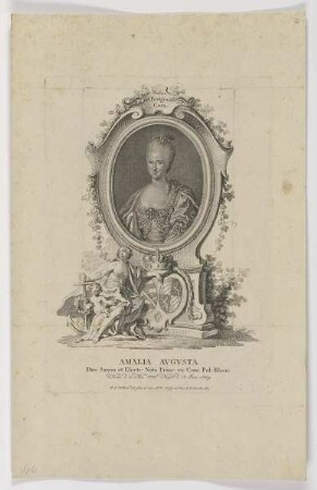 Bildnis der Amalia Avgvsta Dux. Saxon et Electr.