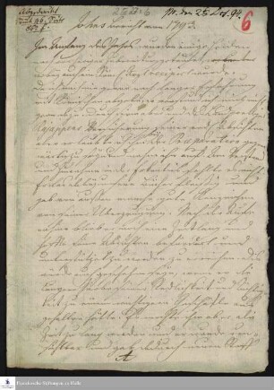 Tagebuch von Christoph Samuel John, 1793.
