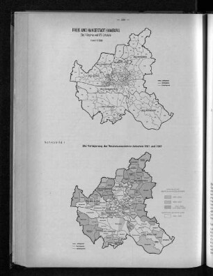 Freie und Hansestadt Hamburg. Die 7 Bezirke und 179 Ortsteile