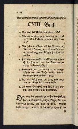 410-440, CVIII. Brief. - CIX. Brief.