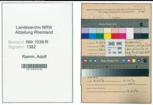 Entnazifizierung Adolf Ramm , geb. 09.10.1912 ()