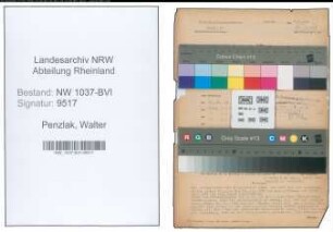 Entnazifizierung Walter Penzlak , geb. 01.05.1903 (Postangestellter)