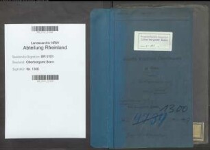 Kost; Heinrich, Bergassessor; Prüfungs- u. Personalakten Band 1