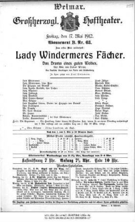 Lady Windermeres Fächer