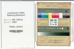 Entnazifizierung Johann Peters , geb. 04.03.1902 (Schmied)
