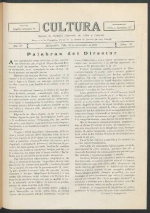 Palabras del Director