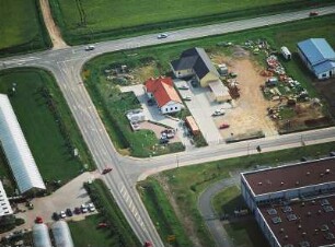 Dornheim. Gewerbegebiet. Luftaufnahme