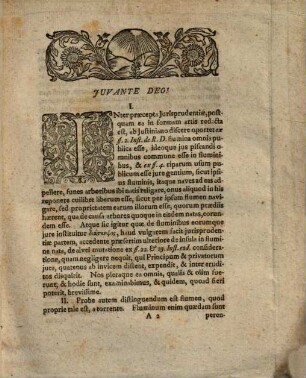 Dissertatio iuridica de iuribus fluminum publicorum, pontium et pontonum : Vom Recht der öffentlichen Flüsse, Brücken und Fehren