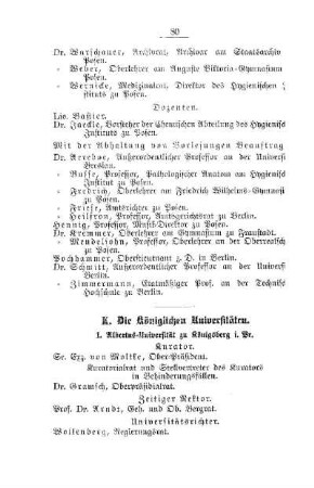Die Königlichen Universitäten