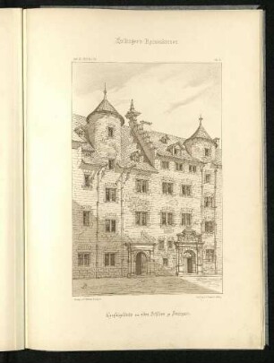 Kanzleigebäude am alten Schloss zu Stuttgart.
