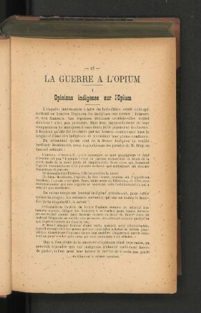 La guerre a l'opium.