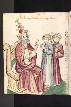 Papst Anakletus weiht drei Mönche