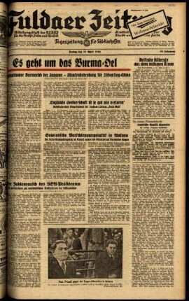 Ausgabe vom Freitag, den 17. April 1942.