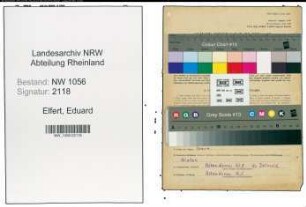 Entnazifizierung Eduard Elfert , geb. 08.05.1899 ()