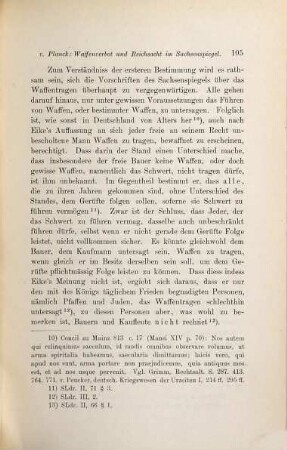 Waffenverbot und Reichsacht im Sachsenspiegel