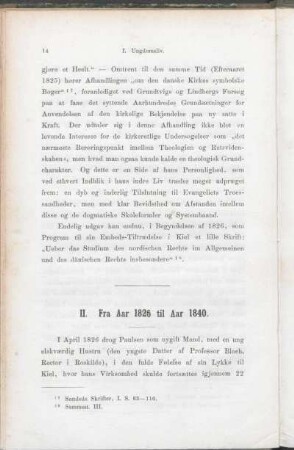 II. Fra Aar 1826 til Aar 1840.