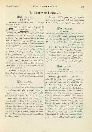 3. Lehrer und Schüler (No. 3177-3206)