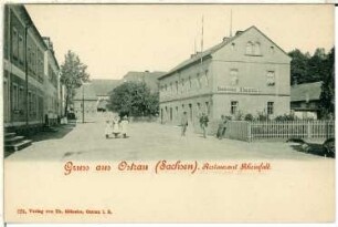 Ostrau. Restaurant zum Rheinfall