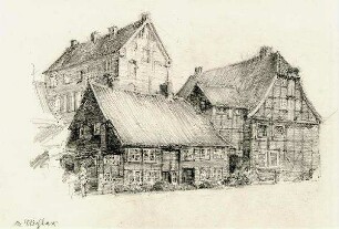 Preetz - Alte Häuser im Garnkorb