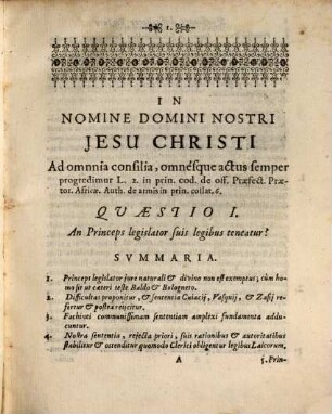 Quaestiones Difficiliores Ex Diversis Iuris Utriusq[ue] Et Feudalis Partibus, Nec Non Bavariae Constitutionibus Desumptae