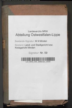 Protokoll der freiwilligen Gerichtsbarkeit September Vol. 59