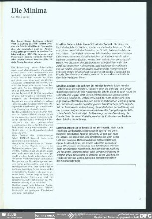 Die Minima