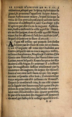 Le liure de Amytie De M. T. Cicero, Pere d'eloquence latine