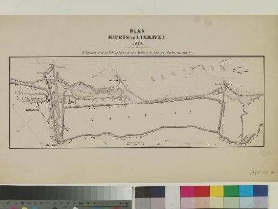PLAN des HAFENS von CUXHAVEN 1855.