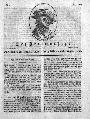 Nro. 102, Donnerstag, den 23. May 1811