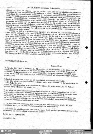 Presseerklärung