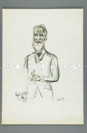 Bildnis des Schriftstellers George Bernard Shaw (4)