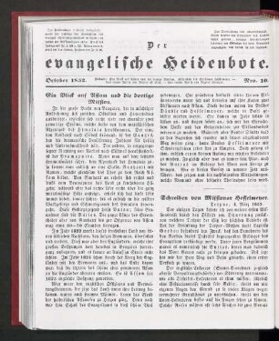 October 1852. Nro. 10