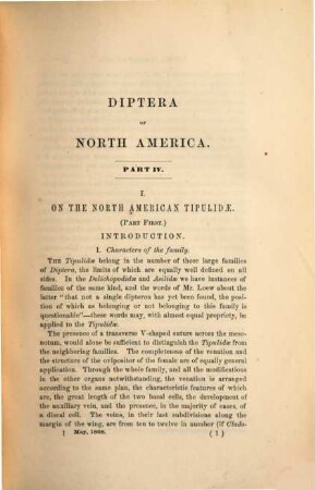 Monographs of the Diptera of North America. 4