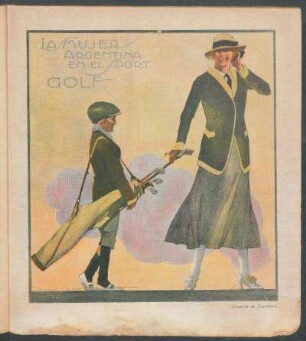 Golf - Acuarela de Zavattaro : La mujer argentina en el sport