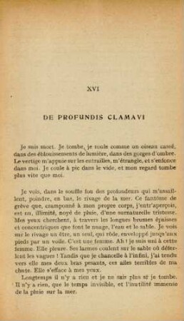 XVI De Profundis Clamavi