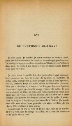 XVI De Profundis Clamavi