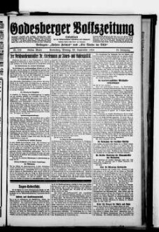 Godesberger Volkszeitung. 1913-1933