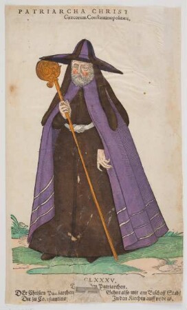Tracht eines Patriarchen der orthodoxen Kirche aus Konstantinopel