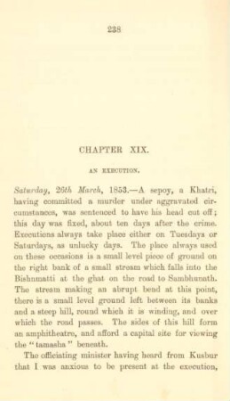 Chapter XIX. An execution