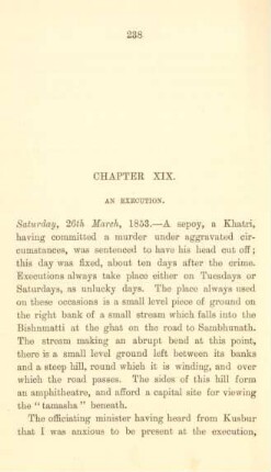 Chapter XIX. An execution