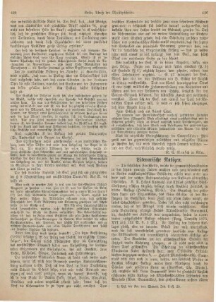 430-432 Literarische Notizen